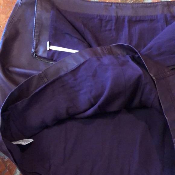 Free People vegan leather mini skirt sz8 - Picture 10 of 15